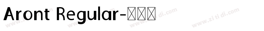 Aront Regular字体转换